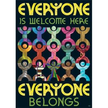 Imagem de Pôster “Everyone Is Welcome Here Everyone Post” [Conjunto com 3]