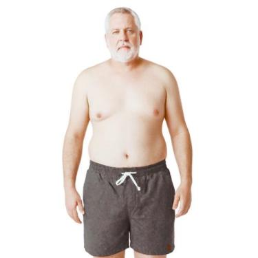 Imagem de Short Mauricinho Plus Size Fio Tinto Linho 3 Bolsos - C&C, Cinza chumb