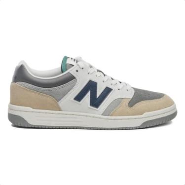 Imagem de Tênis New Balance Masculino 480 Low Cinza/cinza/bege/marinho Bb480llm 41