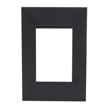 Imagem de Placa 3 Postos 4X2 Preta 618503PT - Legrand Pial PLUS +