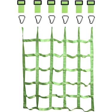 Imagem de Rede de carga esportiva para escalada da Gentle Booms para ambientes internos/externos, crianças, esportes diários ao ar livre, quintal e parquinho de brinquedo para linha Ninja, campos de obstáculos estilo guerreiro Ninja