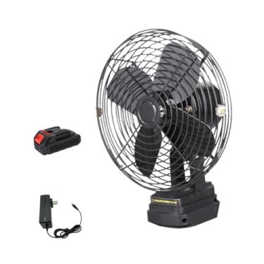 Imagem de Generic Ventilador de acampamento sem fio, acessórios essenciais para acampamento, ventilador portátil de pé, recarregável para dormir em ambientes internos, 10 Seções