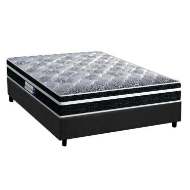 Imagem de Cama Box Casal Completa 138x188 Advanced Tech1500 Plus Ortopédica Suede Gray Cinza Probel