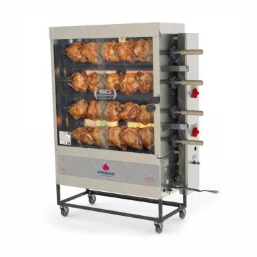 Imagem de Assador Frango Infra Vermelho 4 Espetos Garfo Pr-621 Bivolt Progás Bivolt