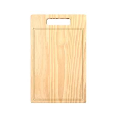 Imagem de Tábua De Carne De Madeira Pinus Com Pegador- Stolf 39x25