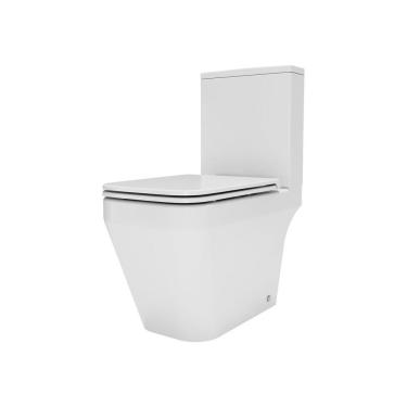 Imagem de Kit Vaso Sanitário Com Caixa Acoplada E Assento Soft Close Catena Acqua Brasil Branco Brilhante