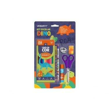 Imagem de Kit Escolar Dino Cores Diversas