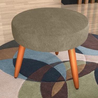 Imagem de Puff Para Sala Redondo Manaus Veludo Turkey Cappuccino