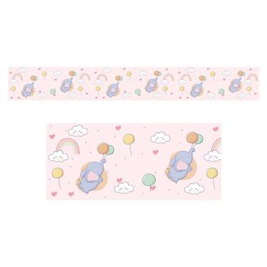 Imagem de Adesivo Faixa De Parede Infantil Elefante Np402