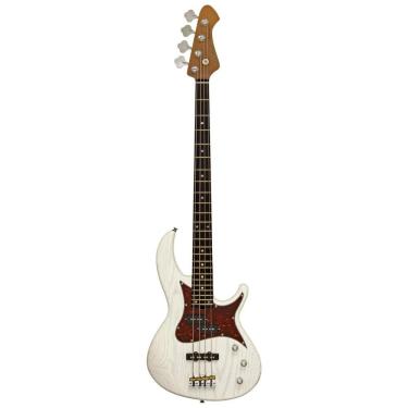 Imagem de Contrabaixo Aria Pro Ii 313-mk2 Detroit 4 Cordas Open-pore White