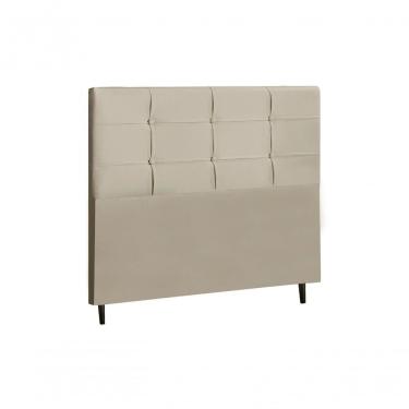 Imagem de Cabeceira Hylux Estofada Com Botão De Tecido Para Cama Box Casal King Size 195cm New Foam -