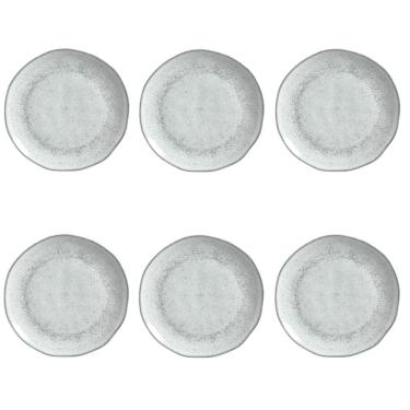 Imagem de Conjunto De Pratos Rasos 06 Peças Orgânico Echo Porto Brasil