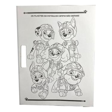Imagem de Patrulha Canina - Megaprancheta Para Colorir Com Adesivos