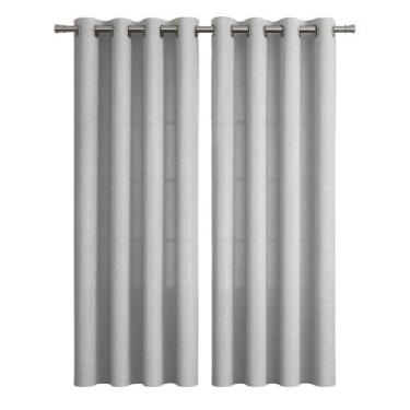 Imagem de Cortina Rústica Para Janelas Grandes 3,00m x 2,30 De Linho Texturizado