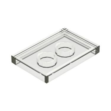 Imagem de Tijolos De Figura Fina 140 Peças 2x3 Pontos Lisos Sem Furo Acessórios 