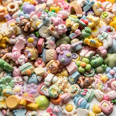 Imagem de LEEXINLUU - Conjunto de 30 mini pingentes de geleca - Pingentes macios com tema animal e misto para geleca, pingentes de resina (5 designs fixos + 25 animais surpresa aleatórios)