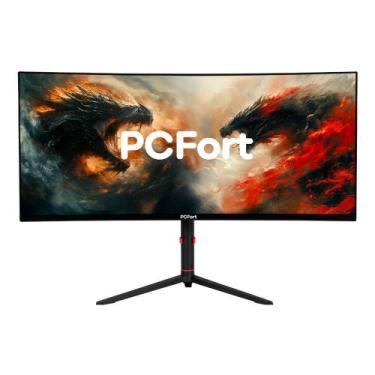 Imagem de Monitor Gamer Curvo PCFort W340I165 34" Ultrawide QHD 1ms 165Hz 99% sR