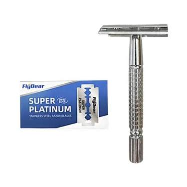 Imagem de Suporte De Cabo De Barbear Clássico De Aço Inoxidável Masculino, Máqui