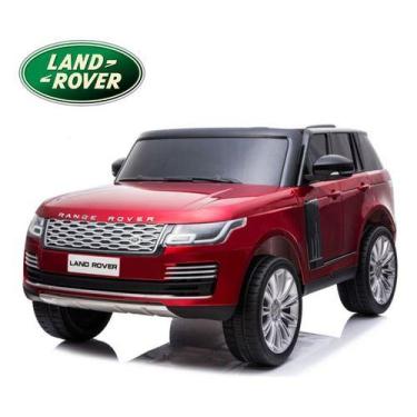 Imagem de Mini Carro Eletrico 12v Land Rover Vermelho Banco Couro C/ Mp5 - Impor