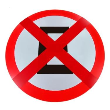 Imagem de Placa de Sinalização, Condomínio, Proibido Parar e Estacionar, Refletiva, 60cm, em ACM 3mm (alumínio composto)