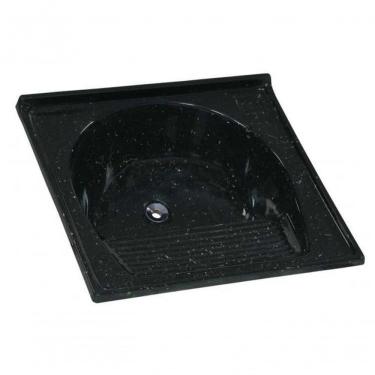 Imagem de Tanque Lavar Roupa Sintético - 67 X 62cm - Preto - Rorato