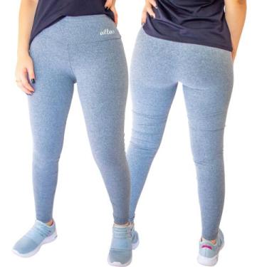 Imagem de Legging Feminino Uv50+ Roupa Academia Fitness Cós Alto Compressão Leg 