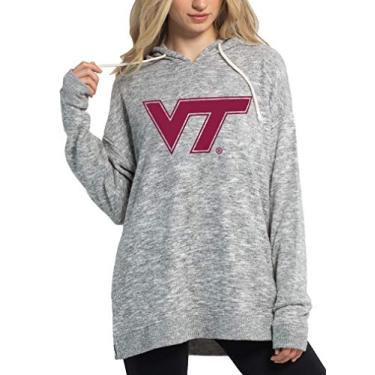 Imagem de chicka-d NCAA túnica feminina confortável de lã, Túnica de lã aconchegante, Cinza mesclado, X-Large