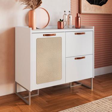 Imagem de Buffet para Sala de Jantar 90cm X 81cm Itapoá Branco