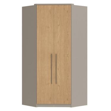 Imagem de Guarda-roupa Modulado de Canto 2 Portas Elegance Niquel / Angelin