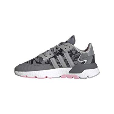 Imagem de adidas Originals Tênis feminino Nite Jogger, Verdadeiro rosa/cinza/cinza, 10.5