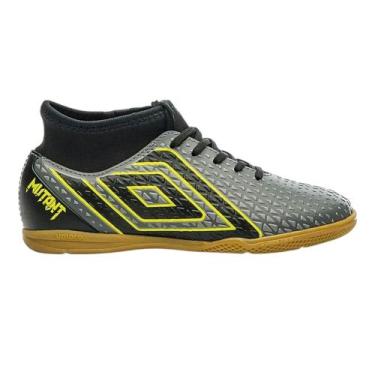 Imagem de Chuteira Futsal Umbro Mutant Infantil, Cinza, 35