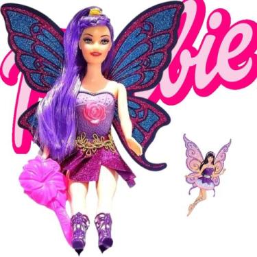 Imagem de Boneca Princesa Fada Infantil Articulada Super Interativa Brinquedo Pa