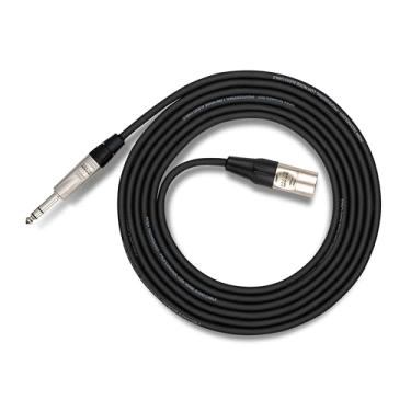 Imagem de Hosa Cabo de interconexão balanceada TRS Pro HXS-015 REAN XLR3F para 6,3 mm