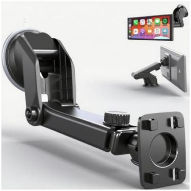 Imagem de Epronic Suporte Carplay, painel de para-brisa flexível de 360° com ventosa para tela Carplay de 17.8 cm 22.9 cm 26.1 cm polegadas Android Auto Mount for Car Baby Camera Monitor Suporte de telefone