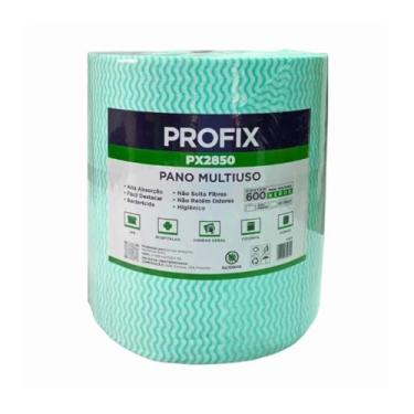 Imagem de 600 Panos Profix Verde Limpeza Multiuso Perfex Rolo 28cmx300m (28x50)