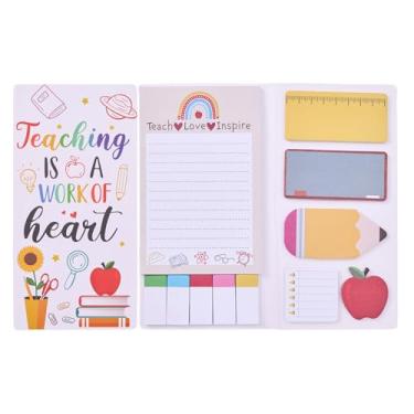 Imagem de Tretdaity Conjunto de notas adesivas de volta às aulas em vários tamanhos para quadro-negro, cadernos, paredes, blocos autoadesivos, material escolar para estudantes, professores, presente