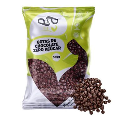 Imagem de Gotas de Chocolate 70% Zero Açúcar - 500g - P&P - P&P FIT