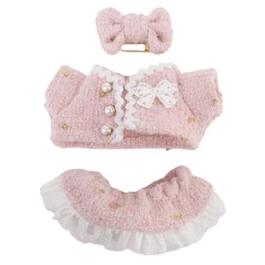 Imagem de Ymiko Roupos de 17 Cm Poliéster Delicado de Calça Elegante e Elegante. (Róseo)