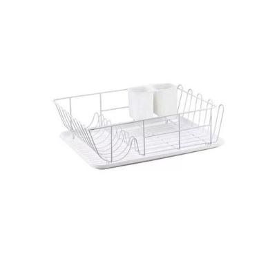 Imagem de Escorredor De Louças Hanover Com Bandeja - Jolitex, Branco