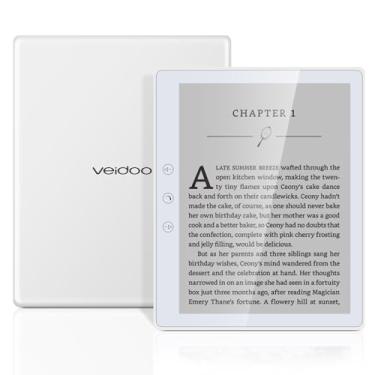 Imagem de Veidoo Leitor de e-book de 5,8 polegadas, tela sensível ao toque HD, tecnologia Carta E-Ink, ROM de 32 GB (expansão de cartão TF para 64 G), WiFi, longa resistência, leitor eletrônico Android (branco)