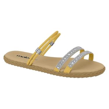 Imagem de Sandália Feminina Rasteira Moleca Strass 5452-139