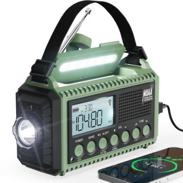 Imagem de Rádio de emergência Mesqool 12000 com AM/FM/NOAA/SW, SOS, USB