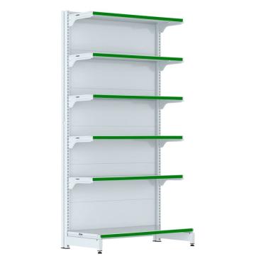 Imagem de Gondola Parede 202 FIT Farmacia Inicial 6 Bd Branco Pe Verde