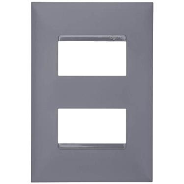 Imagem de PLACA 2 POSTOS SEPARADOS 4X2 CINZA - PIAL PLUS+ - 618506CZ