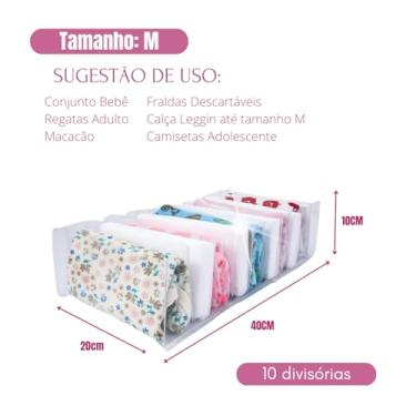 Imagem de Kit Colmeia Organizadora de Gavetas Clean PP, P, M, G, GG | 10 Nichos (5MCLEAN)