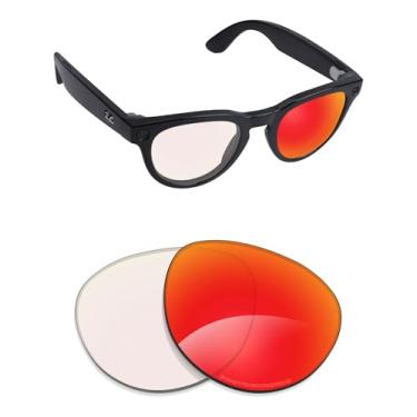 Imagem de Alphax Lentes de reposição polarizadas para óculos de sol Ray-Ban Meta Headliner RW4009 50 mm - Opções, Adapt vermelho fotocromático espelhado
