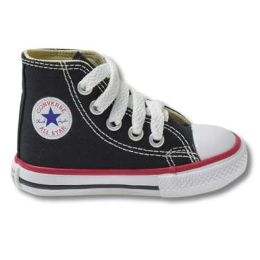 Imagem de Tênis Infantil Converse All Star Ct Core Hi (18 ao 25) Ck0003 (ver22) Cor Preto Tamanho 22
