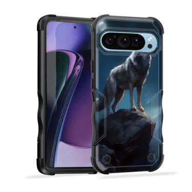 Imagem de EFGWSDER Capa para Pixel 10 Pro XL, [camada dupla] [proteção contra quedas de grau militar de 3,5 m] Capa resistente à prova de choque para Google Pixel 10 Pro XL 6,8 polegadas 2025, noite de lua de