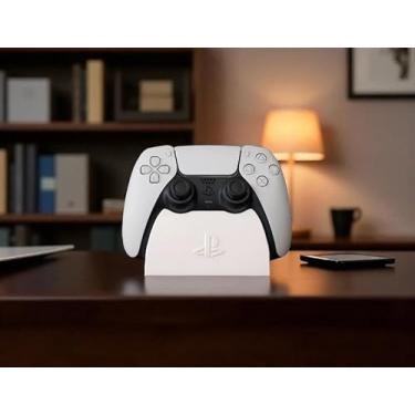 Imagem de Suporte para Controle DualSense PS5, Suporte de Mesa para Gamepad PlayStation 5, Preto e Branco (BRANCO)