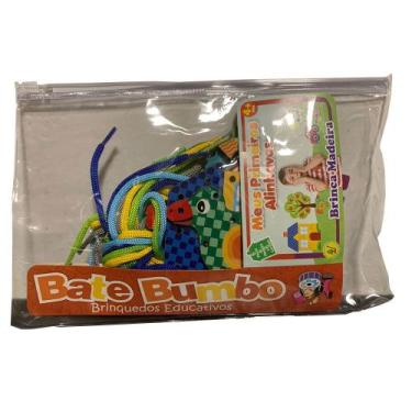 Imagem de Meus Primeiros Alinhavos Brinquedo Educativo e Pedagógico - Bate Bumbo